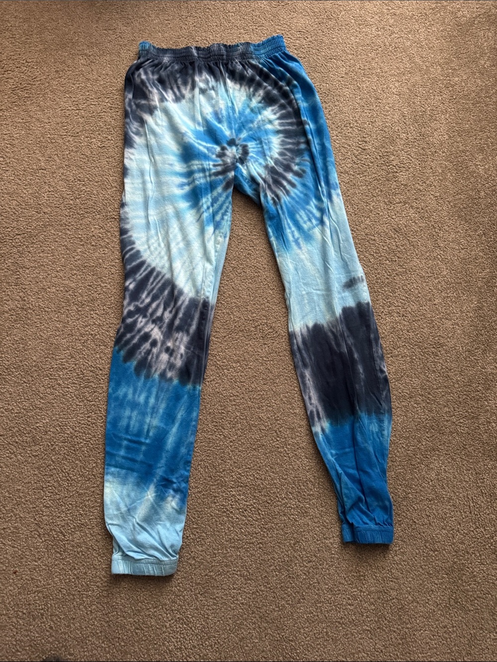 Dreamsicles  Blue Tie-Dye Jogger/Lounge Pants Medium
